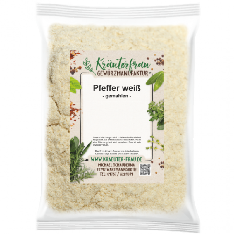 Pfeffer weiß, gemahlen - 45 g